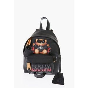 Moschino Couture Batman Teddy Bear Black Mini Backpack New